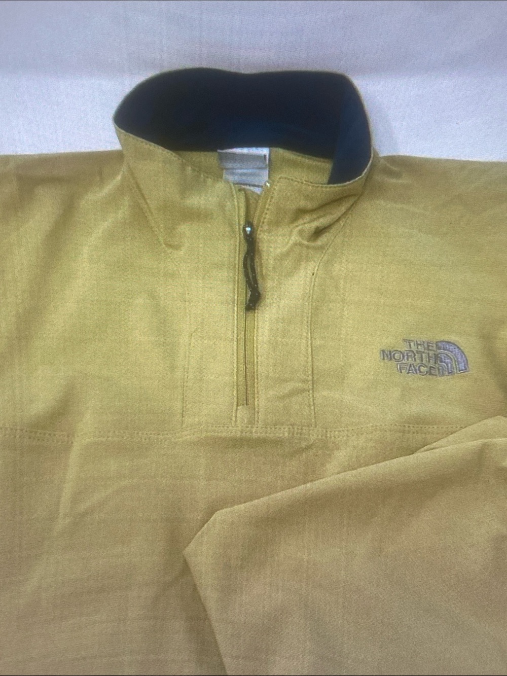 The North Face Mustard Yellow Half-Zip Fleece Pullover Jacket
